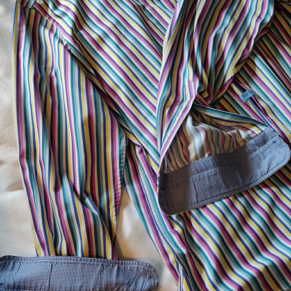 Charles Tyrwhitt color striped dress/ casual shirt